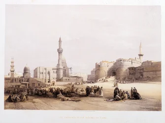 The Entrance of the Citadel of Cairo - in 