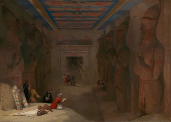 The Hypostyle Hall of the Great Temple at Abu Simbel, Egypt