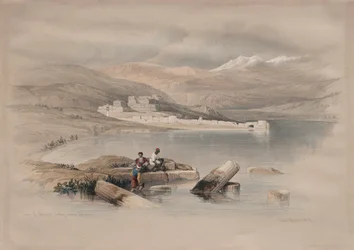 Town of Tiberias Looking Towards Lebanon, 1839