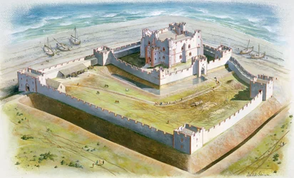 Piel Castle, 14th century, c. 1990-2010