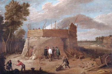 A Lime-Kiln with Figures