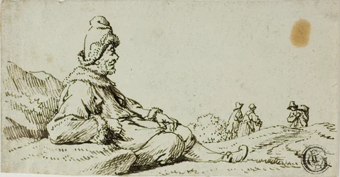 Man Resting in Landscape