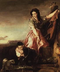 Sancho Panza in the days of his youth