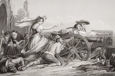 The Defence of Saragossa, 1808, from 
