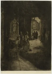 Church Interior, Venice, plate sixteen from the North Italian Set