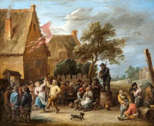 A Village Merrymaking At A Country Inn