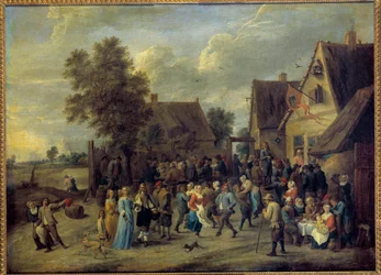 Village Party with Aristocratic Couple