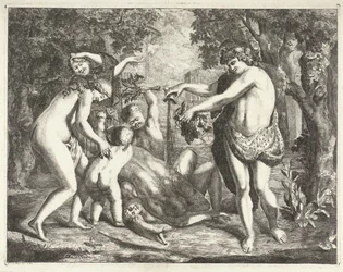 Landscape with Bacchanal, with Bacchus