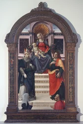 The Madonna and Child with St Louis of Toulouse, John the Evangelist, and Donors