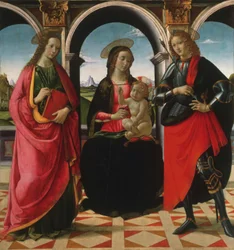 Virgin and Child, with Saints Apollonia and Sebastian