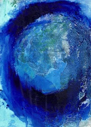 Abstract Blue Planet