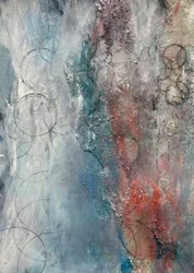 Abstract Blue Red Layers
