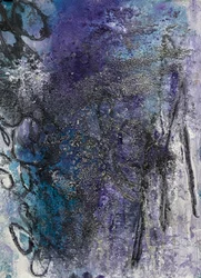 Abstract Indigo Swirls