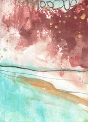 Abstract Serene Gold Flow