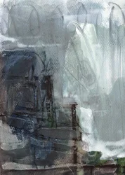 Abstract Waterfall Flow