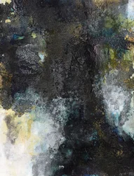 Dark Gold Patina Abstract
