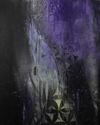 Dark Purple Abstract Flow