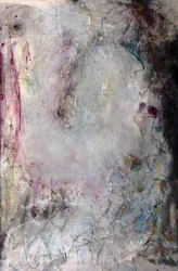Dramatic Pink Blue Abstract