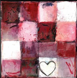 Red Checkered Heart