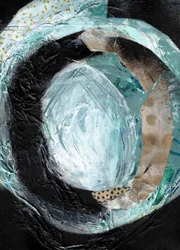 Teal Abstract Swirl