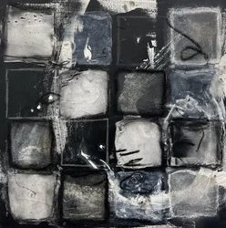 Textured Monochrome Grid