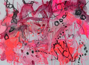 Vibrant Pink Abstract
