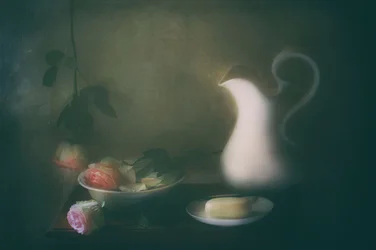 Faded Roses and Pitcher