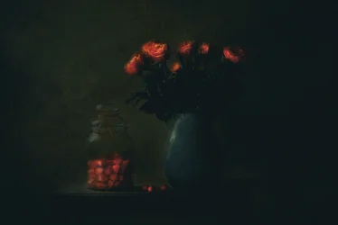 Moody Red Blooms