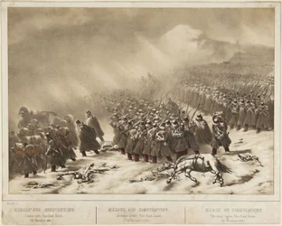 March on Constantine: the army leaves Ras Oued Zenati (20 November 1836)