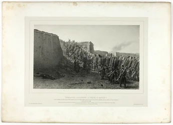Workers Crowning the Breach of Bastion 7, from Souvenirs d’Italie: Expedition to Rome