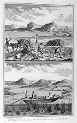 Forging mills, transport to the mine