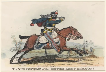 The New Costume of the British Light Dragoons