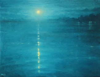 Moonrise On The Canal