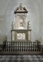 Marble Tabernacle by Desiderio da Settignano (ca. 1430-1464) (The Altar of the Sacrament, Marble Tabernacle), 1461, Florence, Church of San Lorenzo (Church of Saint Lawrence), Italy