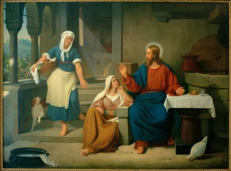 D.C. Blunck, Christ with Martha and Mary