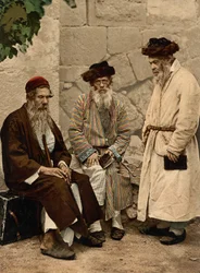 Types of Jews in Jerusalem, Holy Land, c.1890-c.1900