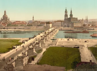 Altstadt, Seen from the Ministry of War, Dresden, Germany