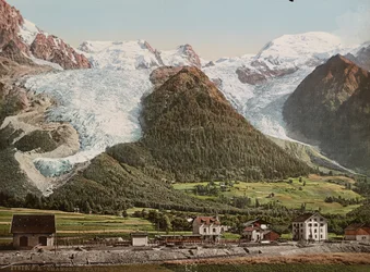 Chamonix Station and Glacier des Bossons, c.1890-1906