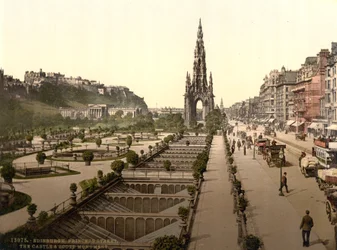 Princes Street, the Castle and Scott Monument, Edinburgh