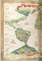 The Americas, Detail from World Atlas
