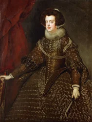 Baroque: Portrait of Elisabeth of France (1602-1644), Queen consort of Spain, by Diego Velázquez (1599-1660)