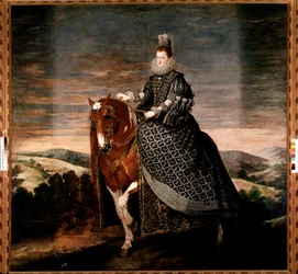 Equestrian Portrait of Queen Margarita of Austria