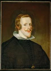 King Philip IV of Spain in a Black Costume with the Small White Collar Which He Introduced Instead of the Large Ruffs