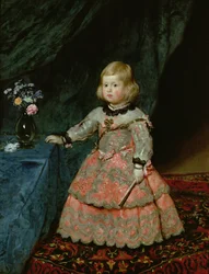The Infanta Margarita Teresa of Spain in a Red Dress