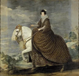 Queen Isabel of Bourbon on Horseback