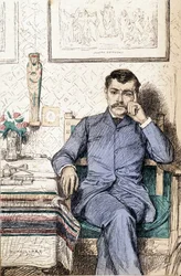 Portrait of Paul Bourget, French novelist (1852-1935)