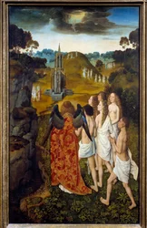 The Path to Heaven or the Ascension of the Elect. Painting on wood by Dirck Bouts the Elder (1410-1475)