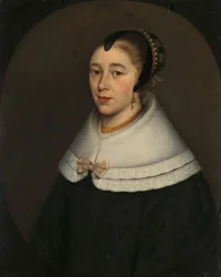 Portrait of a Woman, thought to be Catharina Kettingh (1626/27-73), Wife of Bartholomeus Vermuyden