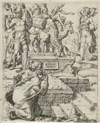 Rebecca Meets Eliezer at the Well (Isaac