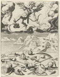 Sensual love overcomes earthly occupations (series title: Triumphs of Petrarch)